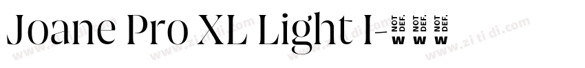 Joane Pro XL Light I字体转换 Joane Pro XL Light I字体转换